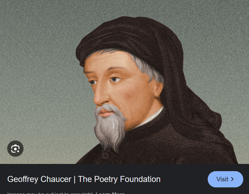 Portrait of Geoffrey Chaucer